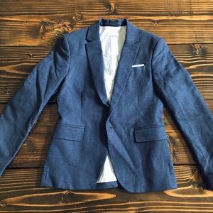 H&M LIGHT NAVY BLUE TEEN BLAZER
